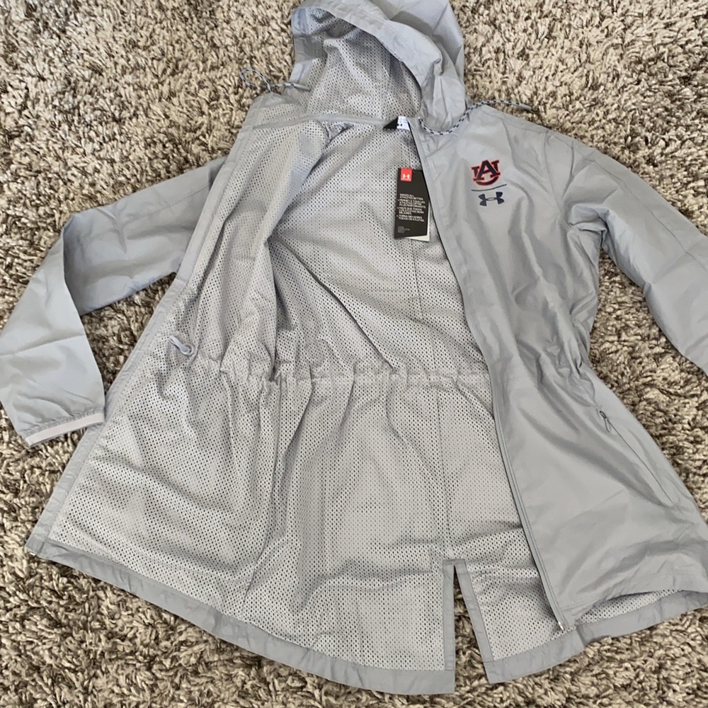 UNDER ARMOUR HOODED WINDBREAKER XS - Picture 3 of 11